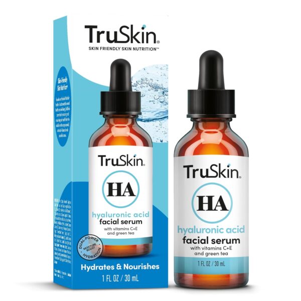 TruSkin Hyaluronic Acid Serum for Face + 7 Ultra Hydrating Ingredients